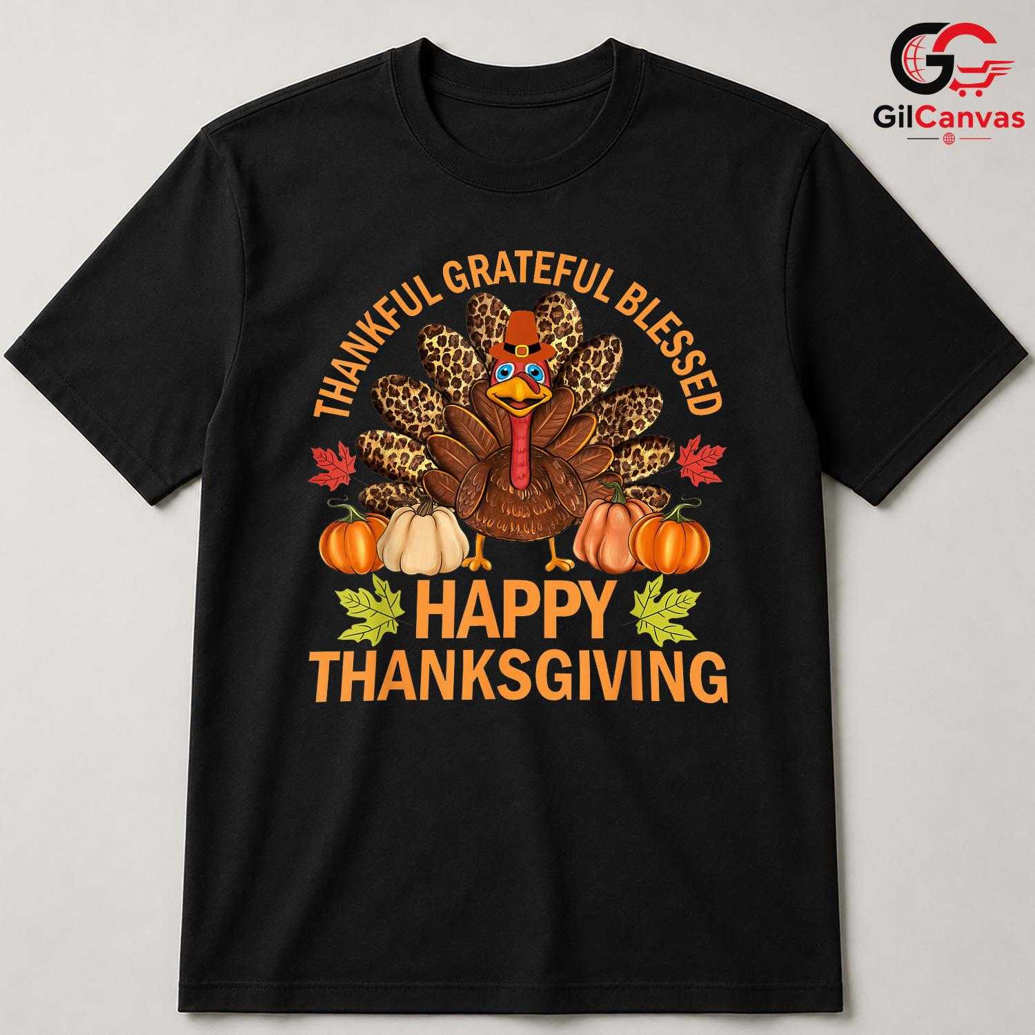 Thanksgiving Turkey T-Shirt Unisex Fall Family Gathering Dinner Perfect Gift