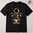 Total Solar Eclipse T-Shirt Unisex Spain 2026 Event Gift Astronomy Lovers