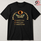 Total Solar Eclipses Tee Shirt Unisex Astronomy Lover Gift Kids And Adults