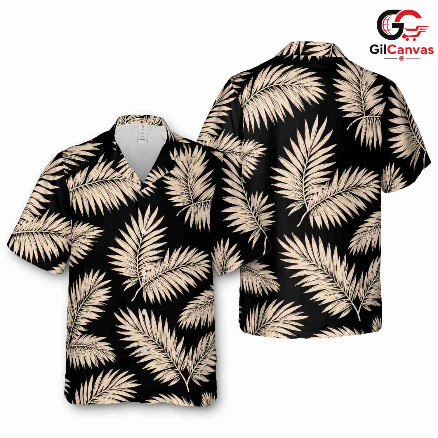Trendy Tropical Palm Leaf Shirt, Premium Unisex Beachwear Summer Vacations
