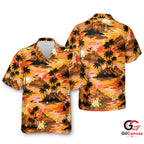 Tropical Floral Hawaiian Shirt For Men Beach Vacation Summer Apparel Outfit Vibe