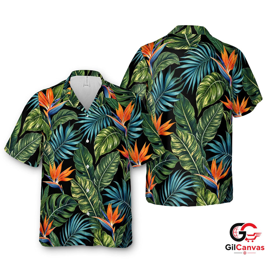 Tropical Floral Hawaiian Shirt For Men Perfect Summer Vacations Beach Attire