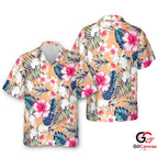 Tropical Floral Hawaiian Shirt For Summer Events Unisex Beach Wear Styles