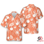 Tropical Floral Hawaiian Shirt For Summer Unisex Lightweight Casual Attire
