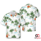 Tropical Flower Hawaiian Shirt Perfect Beach Vacation Unisex Cute Summer Fit