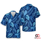 Tropical Leaf Hawaiian Shirt For Men Summer Vacations Stylish Beachwear Fit