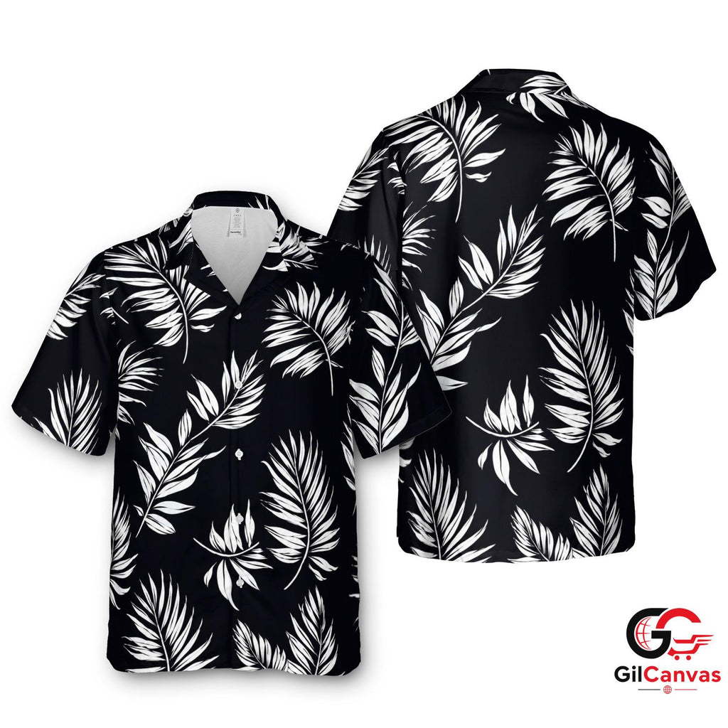Tropical Leaf Hawaiian Shirt For Summer Vacation Unisex Beachwear Prints