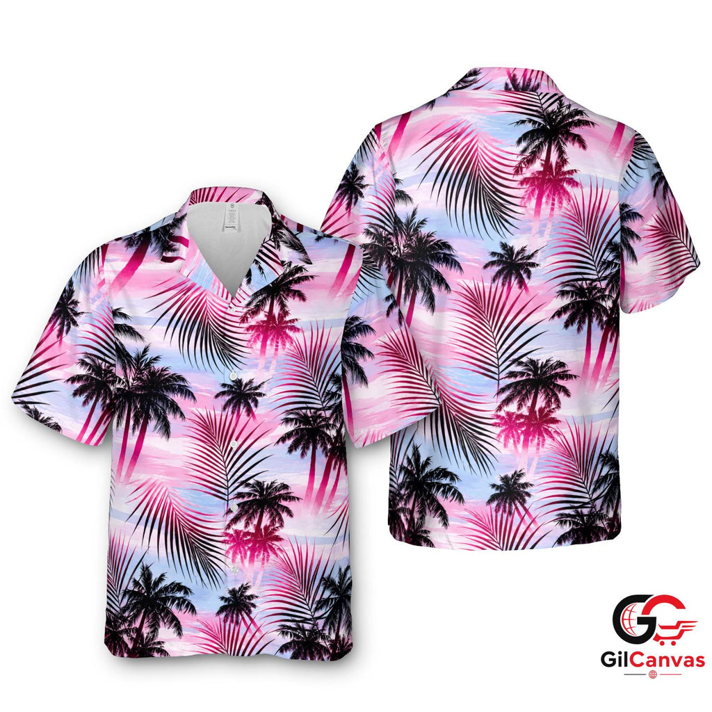 Tropical Palm Hawaiian Shirt Perfect For Beach Days Unisex Summer Vibes