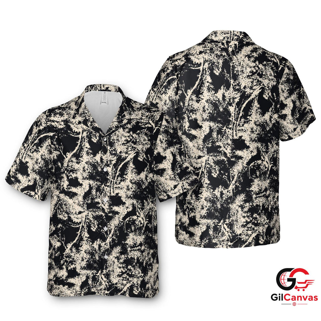 Tropical Print Hawaiian Shirt For Summer Beach Vacation Unisex Casual Style