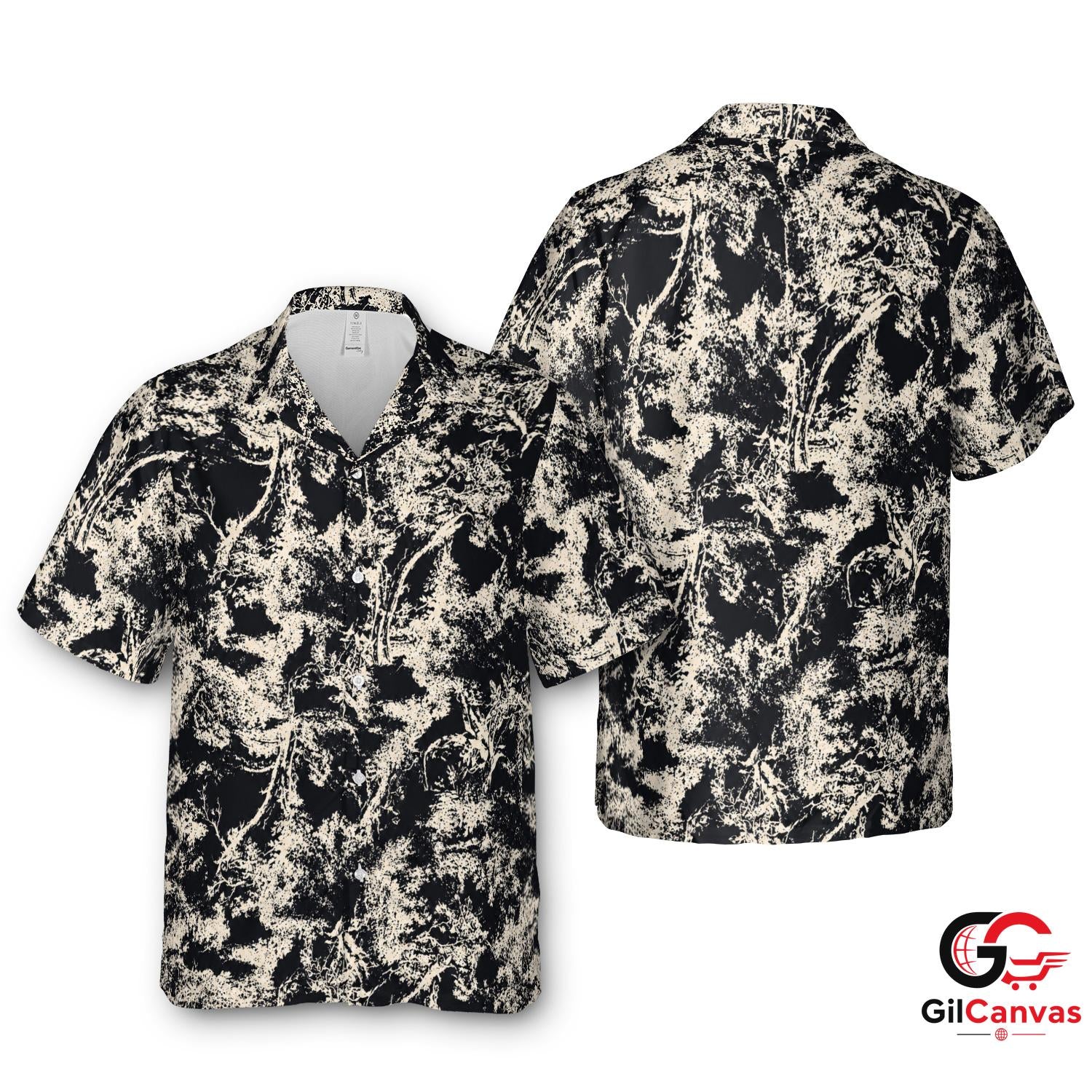 Tropical Print Hawaiian Shirt For Summer Beach Vacation Unisex Casual Style