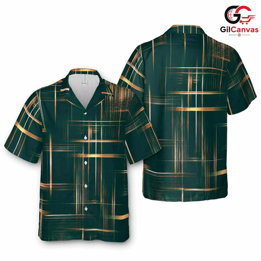 Tropical Print Hawaiian Shirt, Stylish Men Casual Wear for Summer Parties