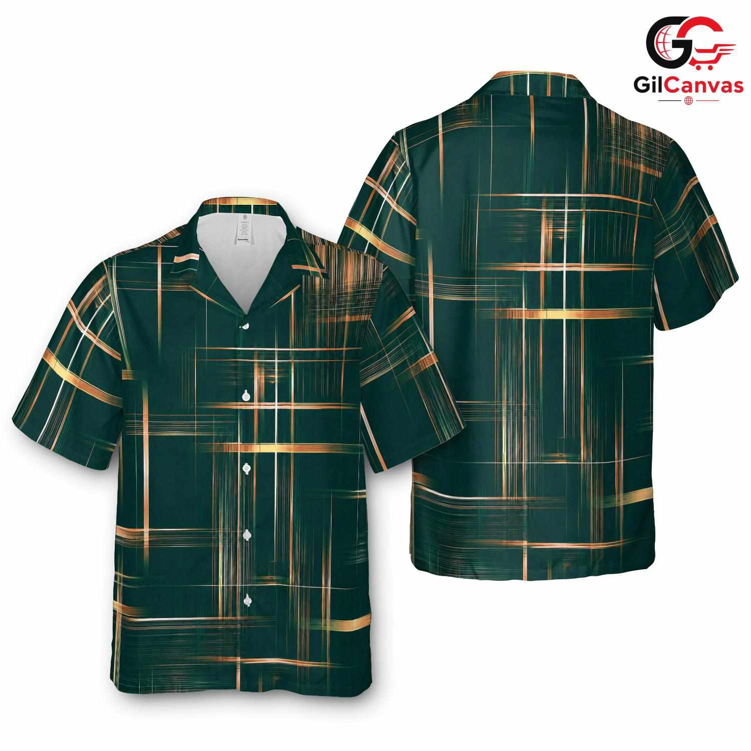 Tropical Print Hawaiian Shirt, Stylish Men Casual Wear for Summer Parties