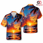 Tropical Sunset Beach Shirt Unisex, The Ultimate Summer Vacation Casual Apparel