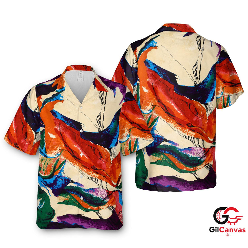 Vibrant Floral Hawaiian Shirt For Summer Fun Perfect Women Casual Outfits
