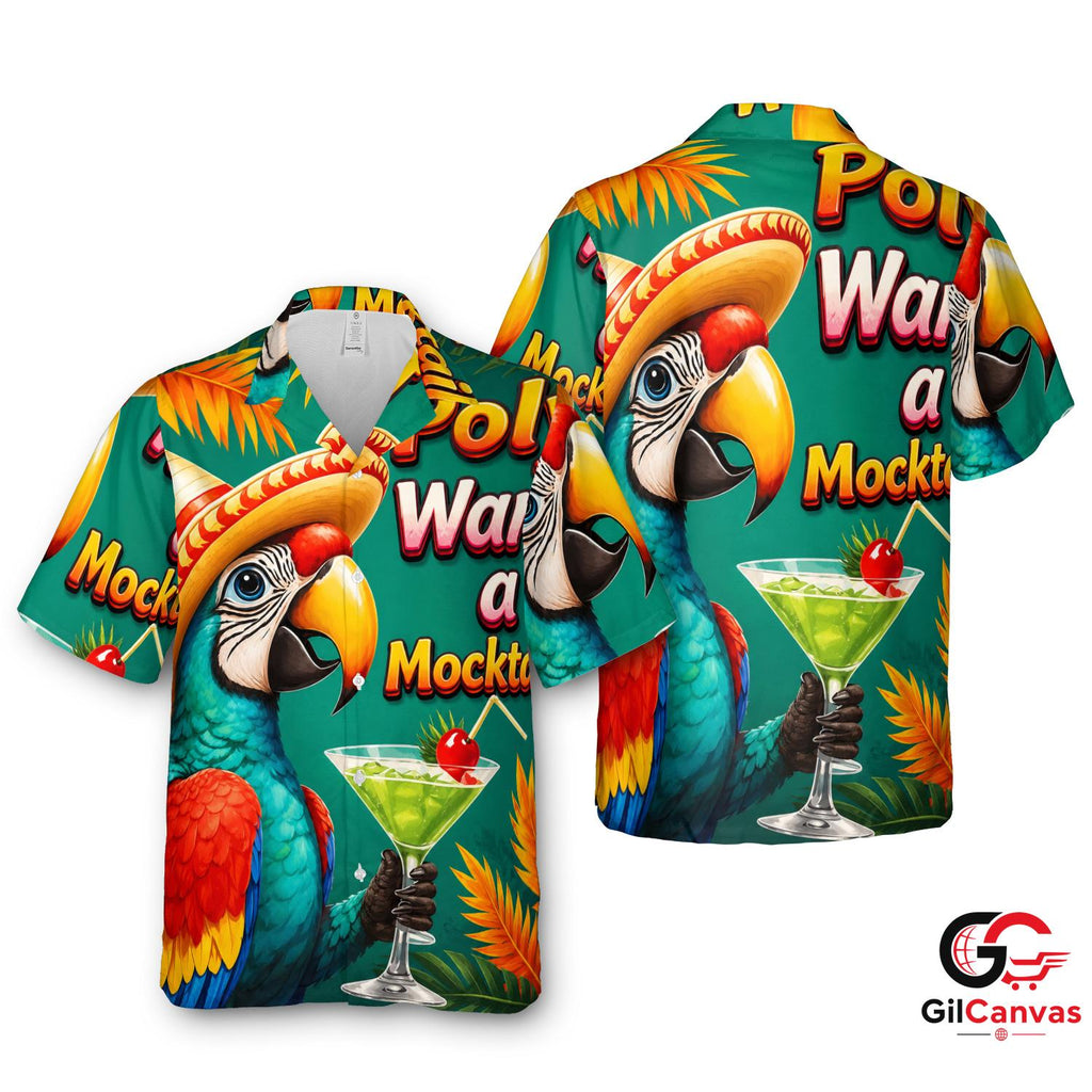 Vibrant Parrot Hawaiian Shirt For Summer Parties Unisex Tropical Styles