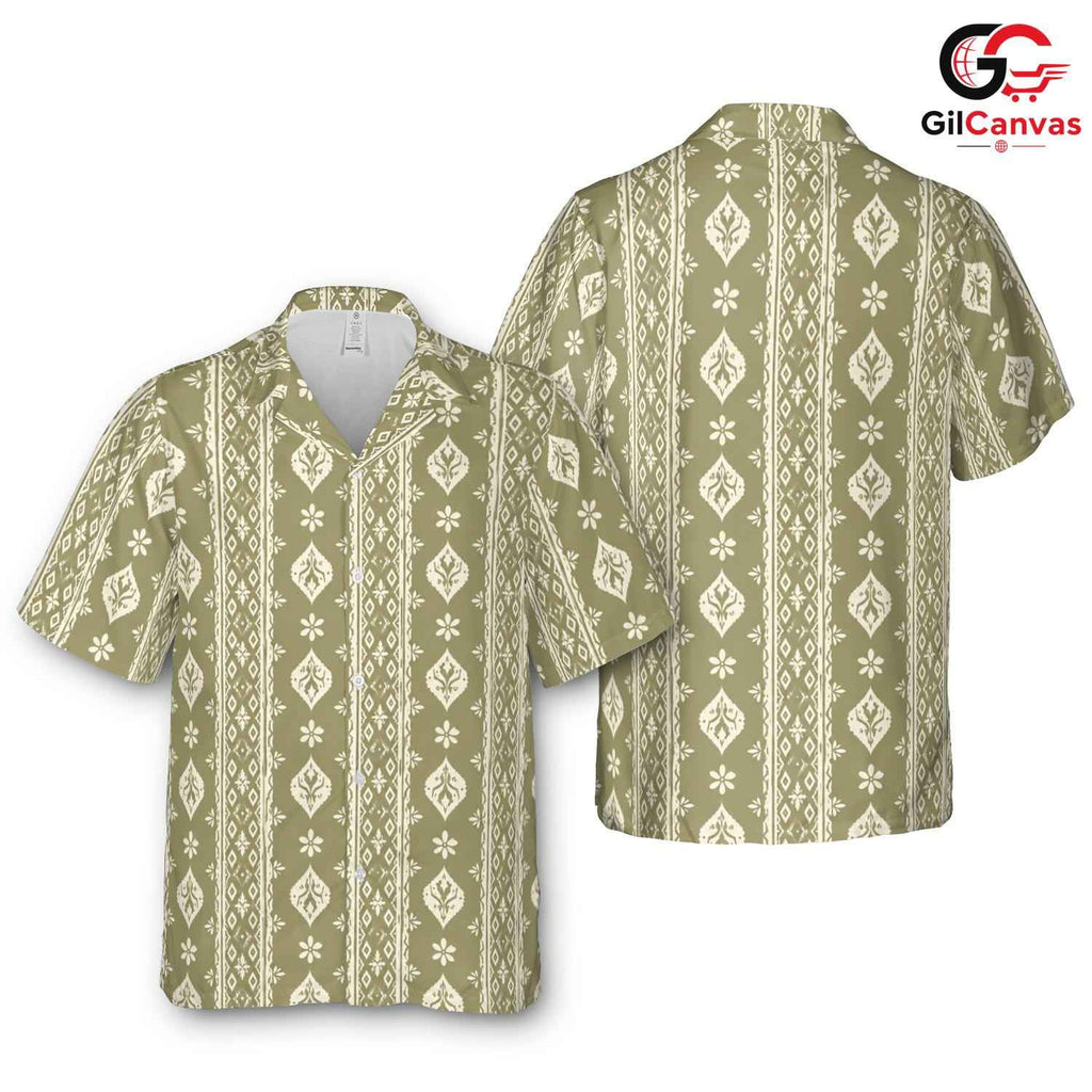 Vintage Bohemian Hawaiian Shirt, Cool Unisex Patterns For Summer Beach Parties