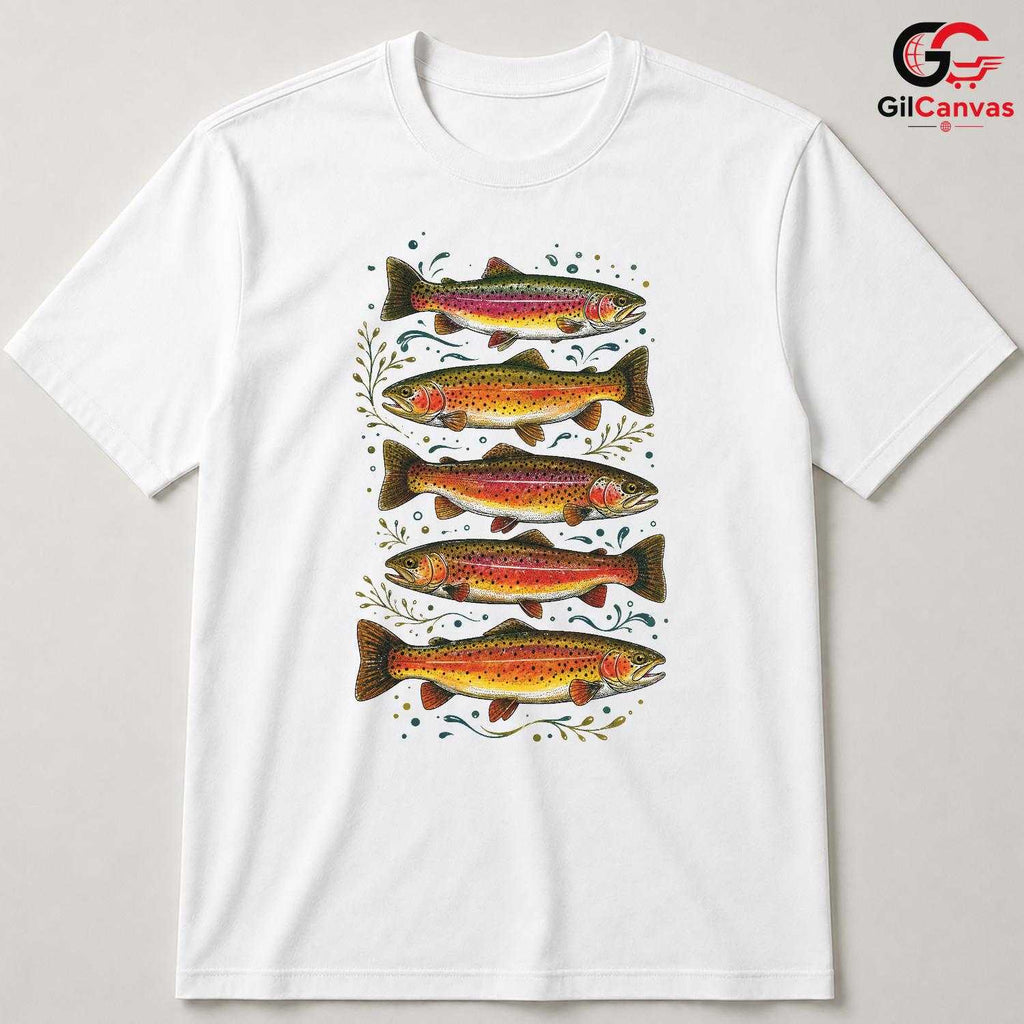 Vintage Eco Friendly Fish T-Shirt Nature Summer Adventure Unisex Apparel