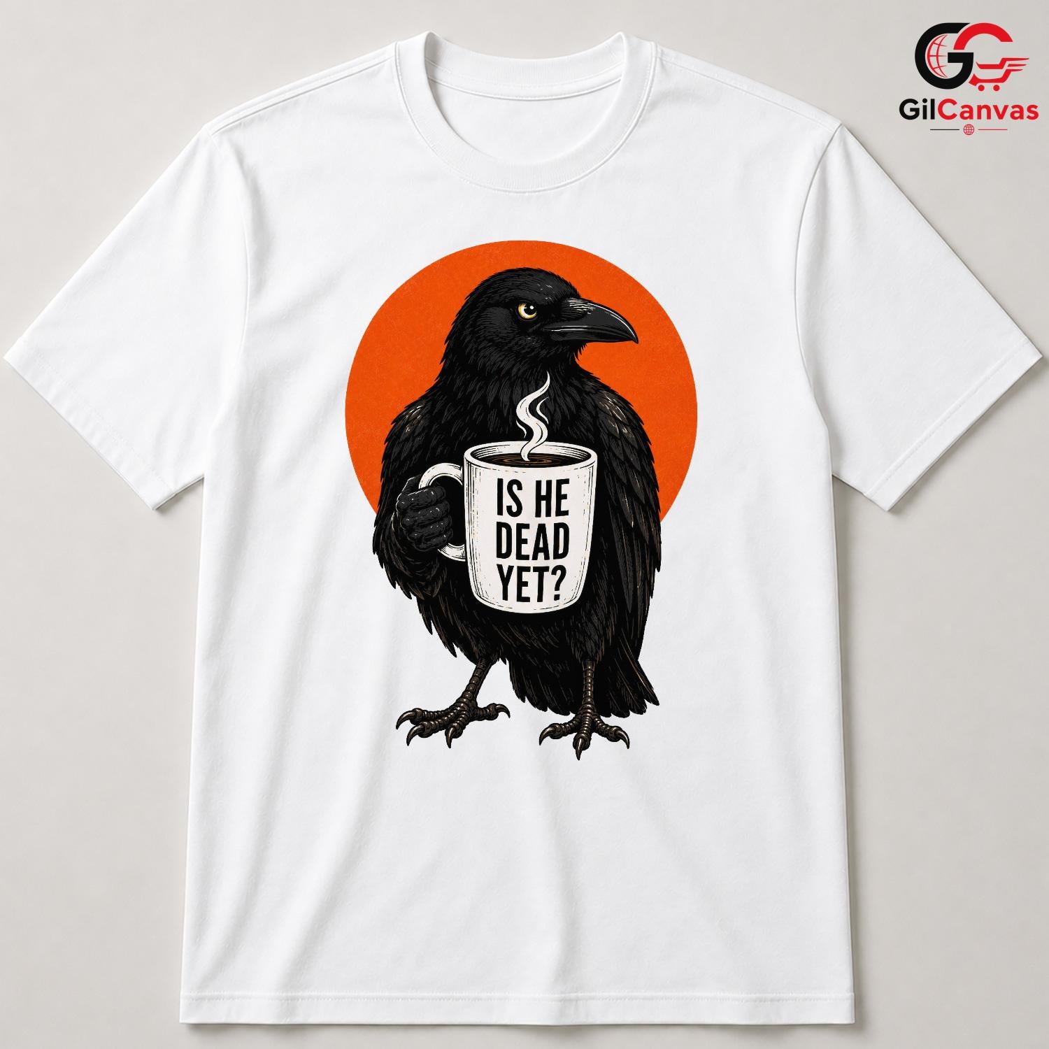 Vintage Halloween Raven Tee Quirky Gift Design Perfect For Men Women Apparel
