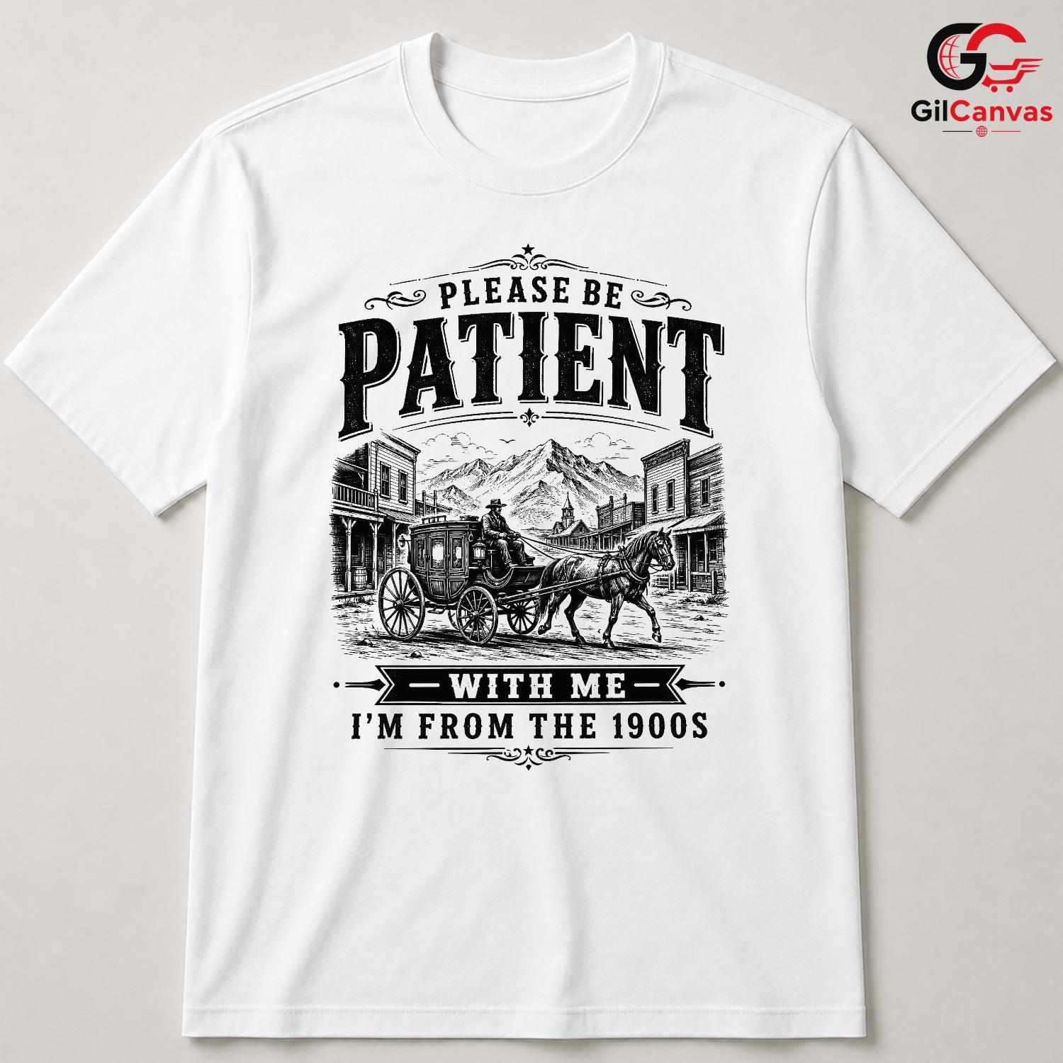 Vintage Stagecoach Art T-Shirt Humorous Western History Unisex Retro Gift Tee