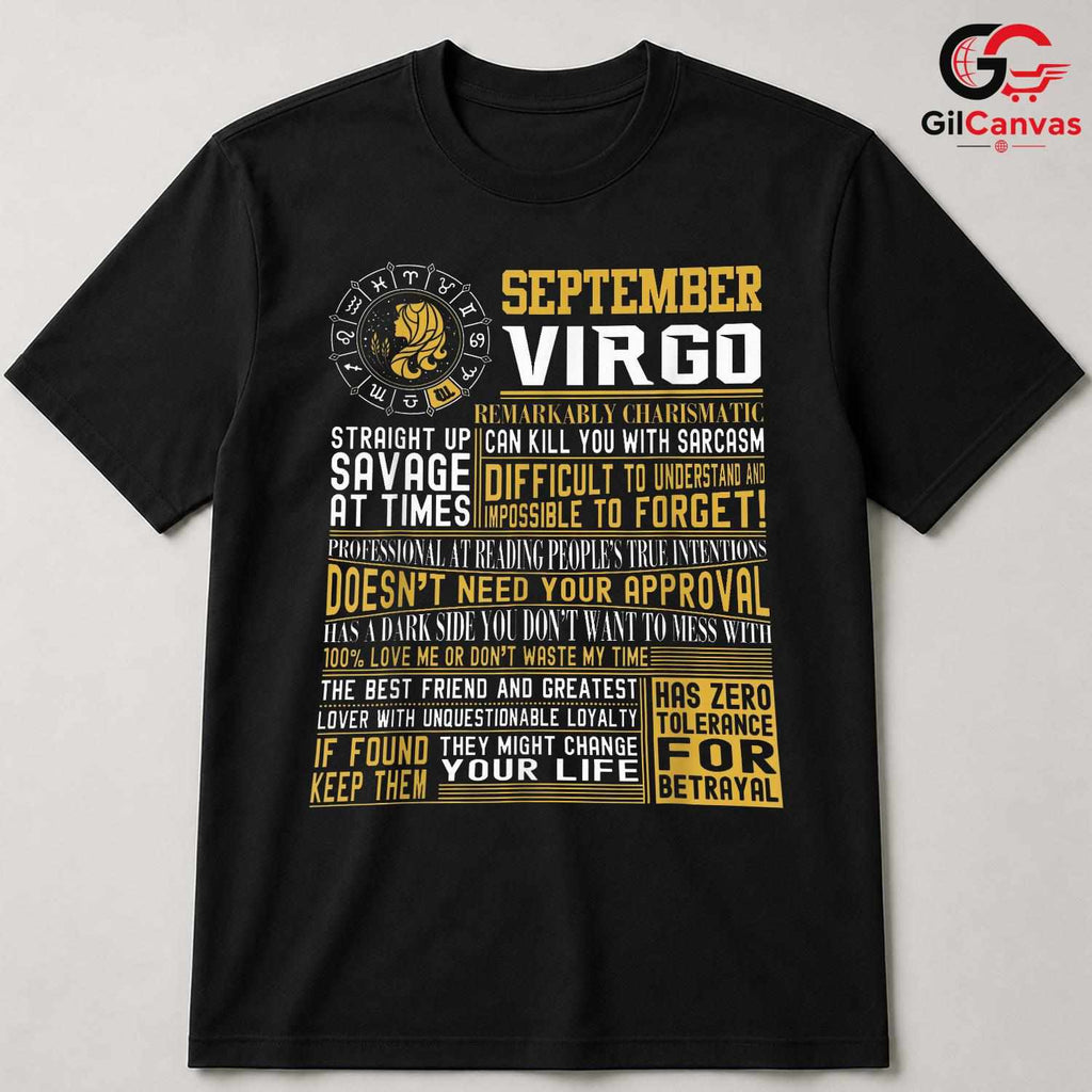 Virgo September Birthday Shirt Unisex Perfect Astrology Lover Gift Idea For Her