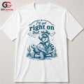 Western Cowboy Raccoon T-Shirt Men Women Animal Lover Casual Humorous Gift Tee