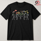 Whimsical Floral Skeleton T-Shirt Unisex Spooky Cute Day Of Dead Boho Gift