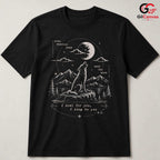 Wolf Howling Full Moon T-Shirt Celestial Wildlife Aesthetic Unisex Graphic Apparel