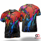 World Map Art 3D T-Shirt, Vibrant Unisex Festival Tee Gift For Summer Travels