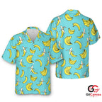 Yellow Banana Hawaiian Shirt For Summer Fun Unisex Beachwear Tropical Style