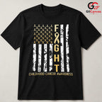Yellow Ribbon Hope Cure Shirt Unisex Childhood Cancer Awareness Gift Tee