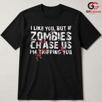 Zombie Apocalypse Humor T-Shirt Unisex Sarcastic Spooky Halloween Gift Idea