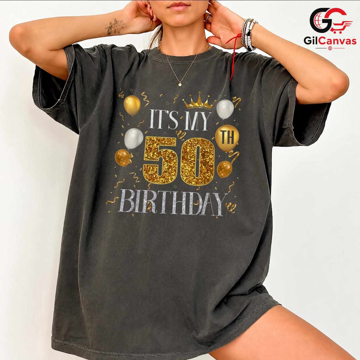 50th Birthday Party Tee Shirt Unisex Fun Celebration Gift Idea For Him Or Her