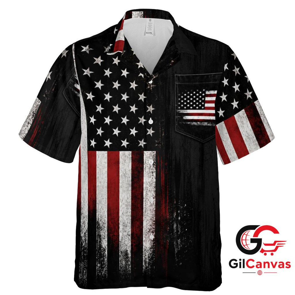 American Flag Hawaiian Shirt For Independence Day Unisex Patriotic Apparel