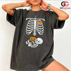 Baby Skeleton Pumpkin T-Shirt Unisex Cute Halloween Event Gift Idea For Kids