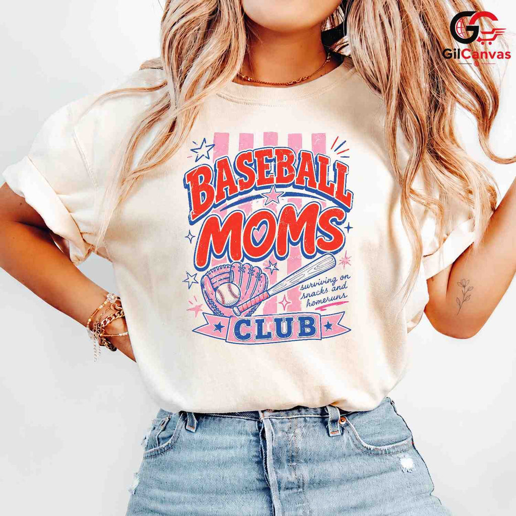 Baseball Mom Game Day Tee Shirt Team Spirit Sportswear Unisex Graphic Apparel