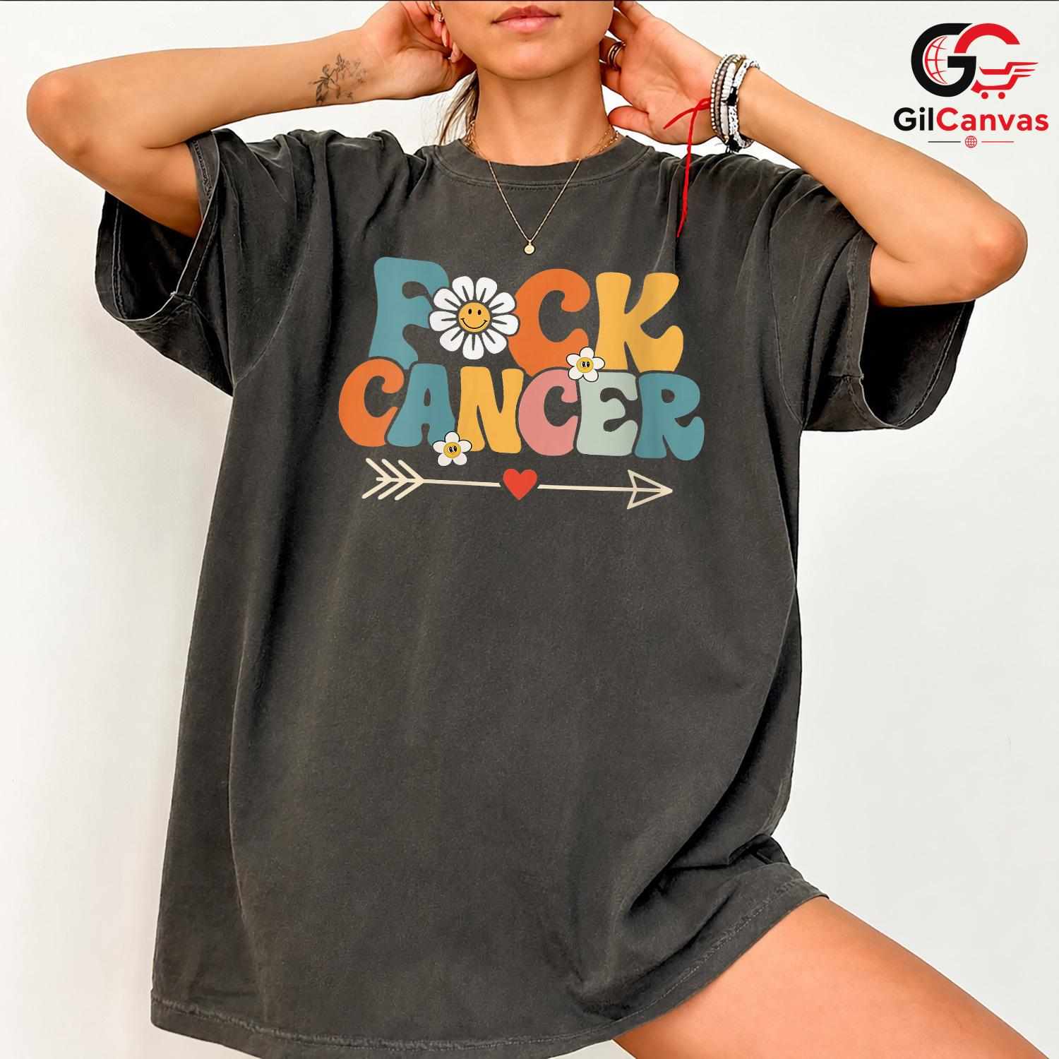 Beat Cancer Awareness Tee Shirt Unisex Floral Design Supporter Gift For Adults
