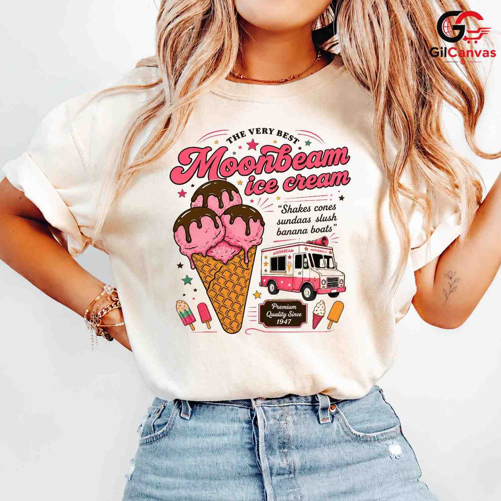 Best Ice Cream Cone T-Shirt Summer Fashion Kids Gift Unisex Graphic Apparel