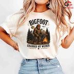 Bigfoot Camping T-Shirt Funny Outdoor Adventure Graphic Design Unisex Apparel