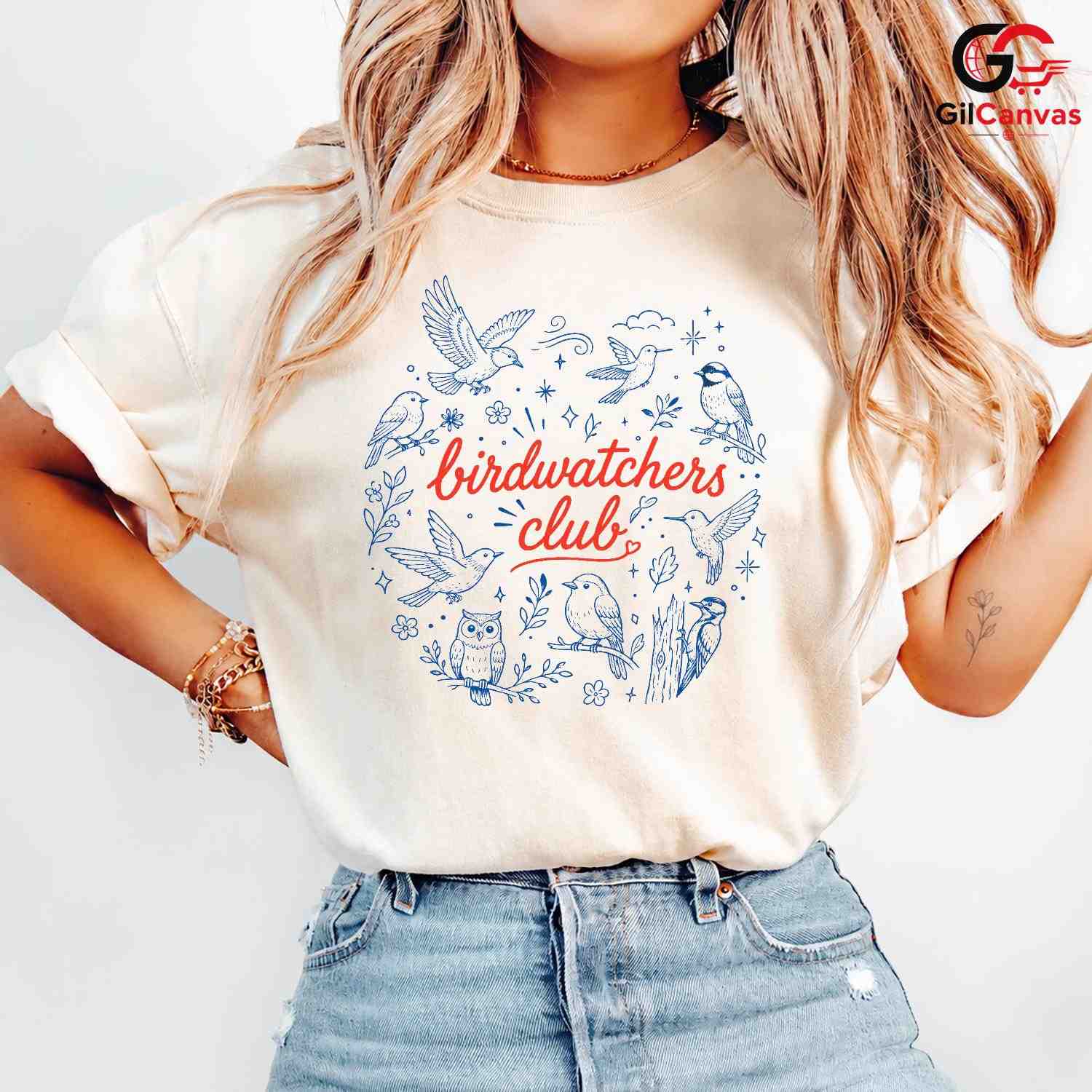 Birdwatchers Club T-Shirt Unisex Nature Enthusiast Wildlife Graphic Apparel
