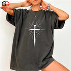 Christian Cross Graphic Tee Religious Apparel Custom Design Men Women Shirt