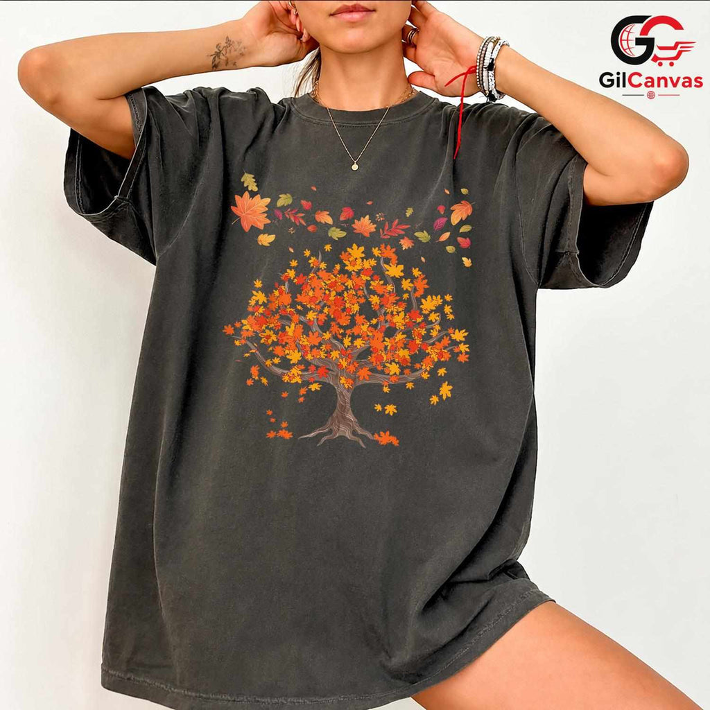 Colorful Fall Tree T-Shirt Unisex Autumn Nature Lover Enthusiast Perfect Gift