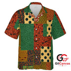 Colorful Print Hawaiian Shirt For Summer Beach Outings Unisex Fun Styles