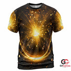 Cosmic Explosion 3D T-Shirt, Glowing Stars Unisex Space Tee Gift For Astronomy