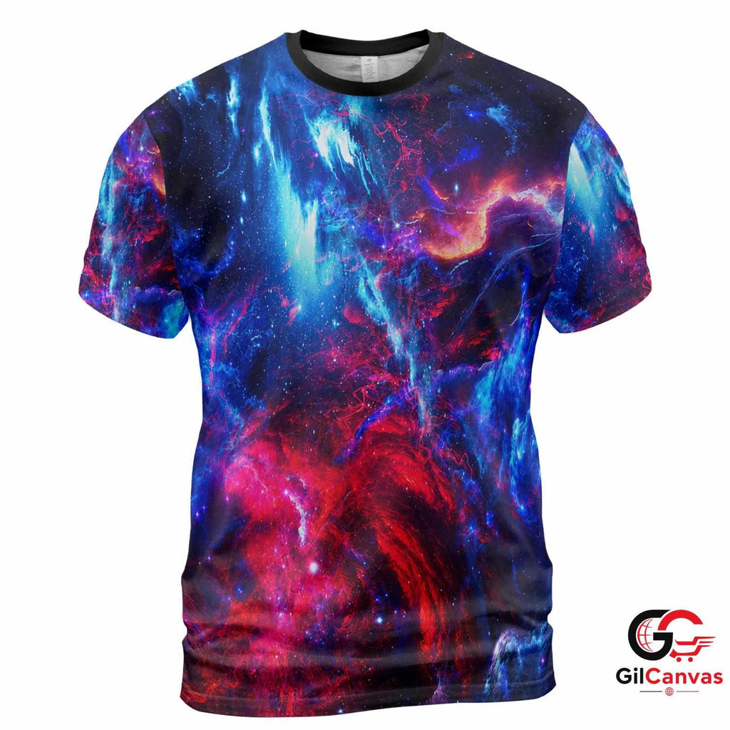 Cosmic Space 3D T-Shirt, Beautiful Unisex Galaxy Graphic Tee For All Seasons