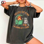 Cute Colorful Raccoon T-Shirt Unisex Festive Party Environment Lover Graphic Tee