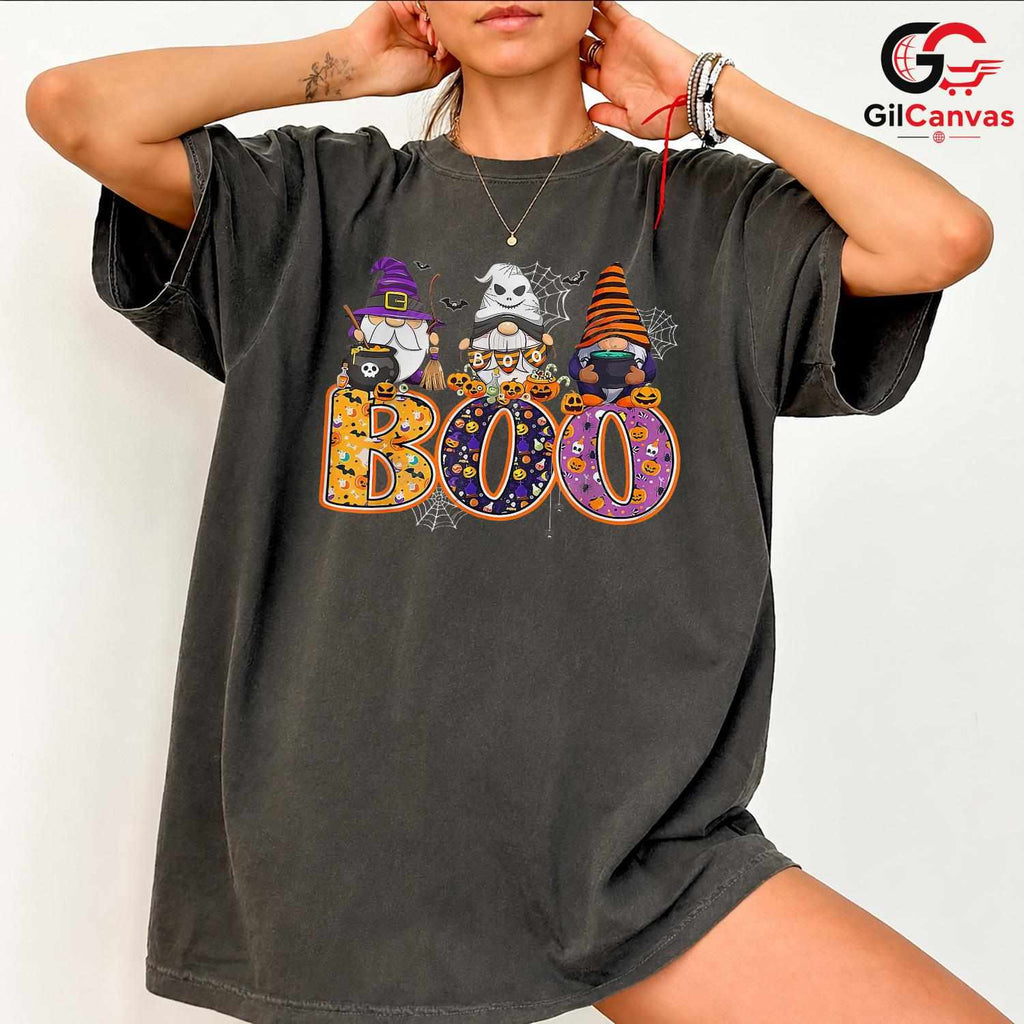 Cute Ghost Witch Boo Tee Shirt Unisex Fun Spooky Halloween Gift Idea For Kids
