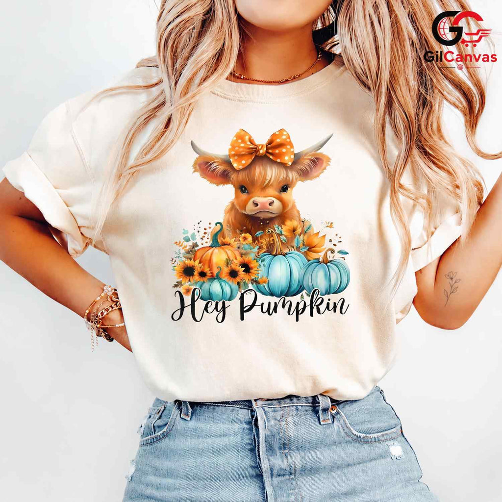 Cute Hey Pumpkin Fall T-Shirt Unisex Autumn Celebration Perfect Gift Kids