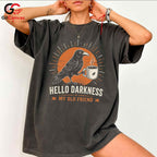 Dark Raven Coffee T-Shirt Hello Darkness Unique Gift Idea For Men Women Tee