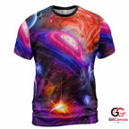 Deep Space Galaxy 3D T-Shirt, Cool Unisex Astronomy Tee Gift For Enthusiasts