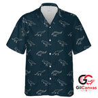 Dinosaur Print Hawaiian Shirt For Summer Fun Unisex Comfortable Beachwear